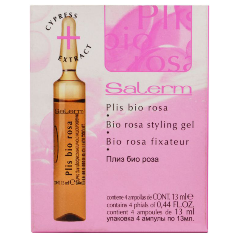 Уход Plis Bio Rosa (52A, 4*13 мл) лосьон salerm plis bio rosa