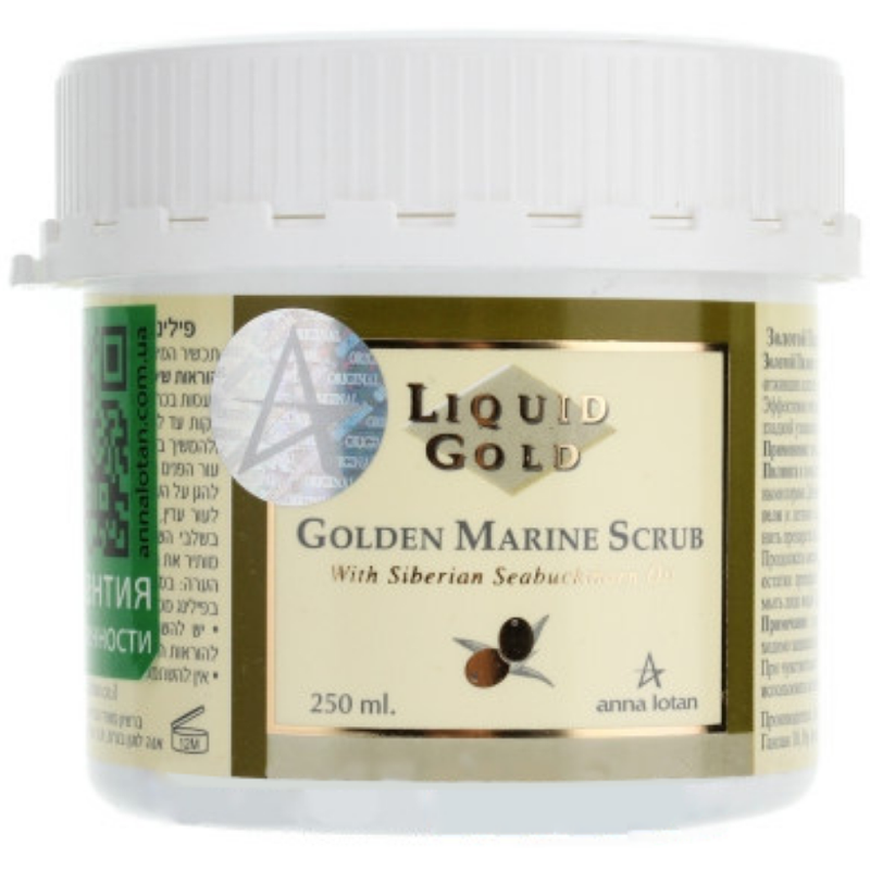 Золотой пилинг с морскими водорослями Liquid Gold Golden Marine Scrub (AL4148, 250 мл) дезодорант антиперспирант 48ч с морскими водорослями из бретани франции