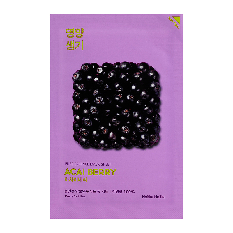 Витаминизирующая маска Ягоды асаи Pure Essence Mask Sheet Acai Berry вкусные ягоды в вашем саду