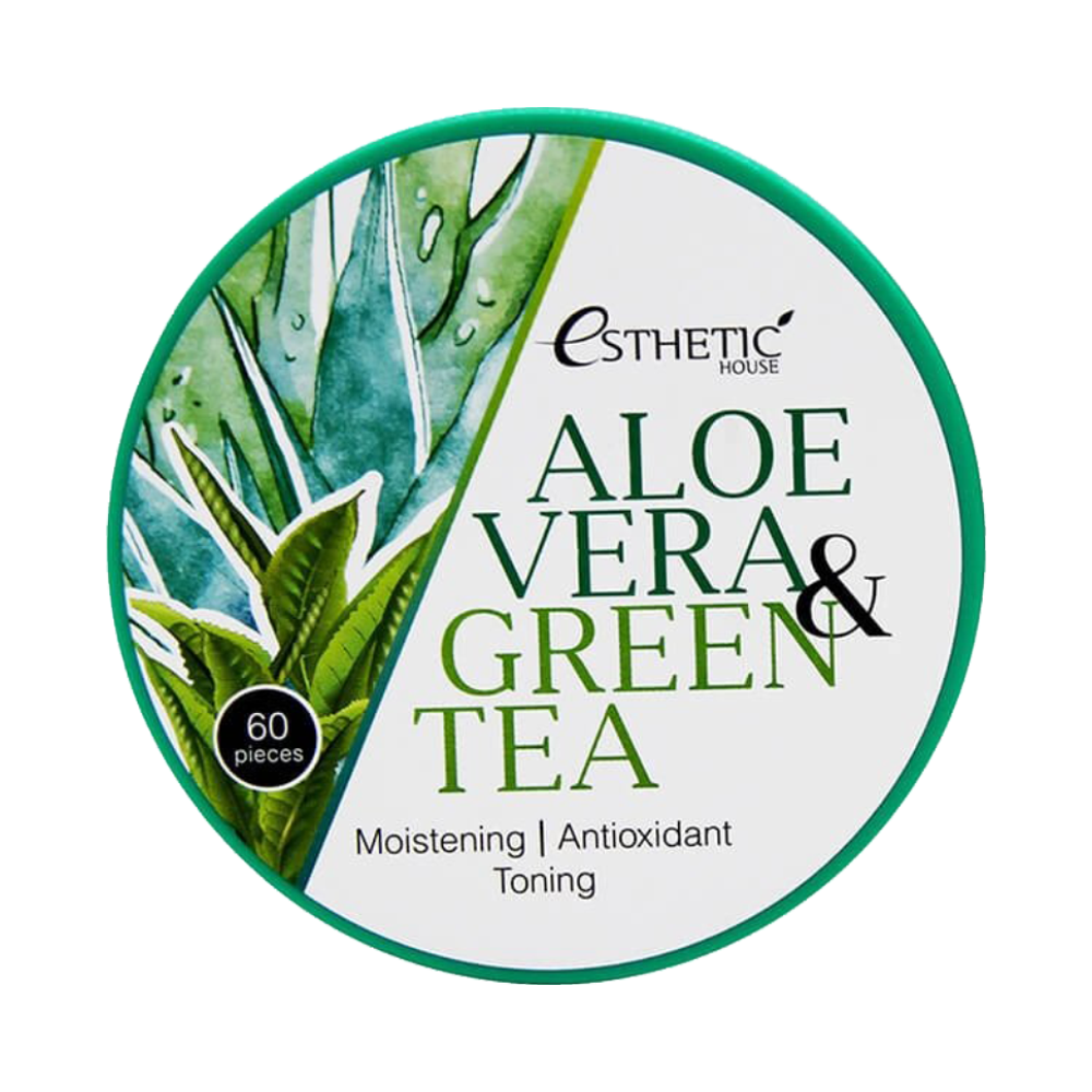 Гидрогелевые патчи для глаз Алоэ и зеленый чай Aloe Vera&Green Tea Hydrogel Eye Patch