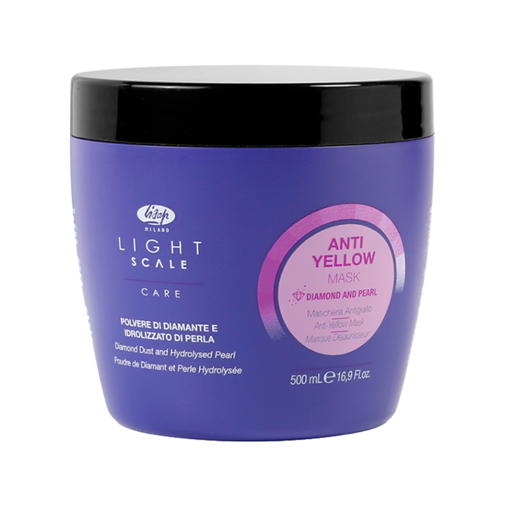 Маска для осветленных, мелированных и седых волос Light Scale Care Anti Yellow Mask (110095000, 1000 мл) быстродействующий серый осветляющий порошок для волос light scale platinum powder