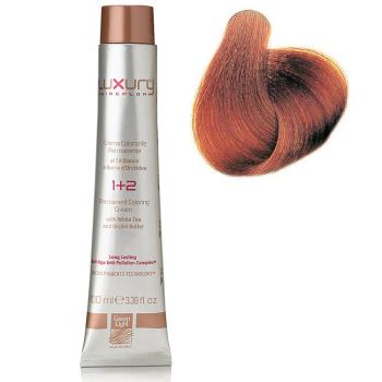 Стойкая крем-краска Светлый медный блондин 8.4 Luxury Hair Color Light Copper Blond 8.4 Green Light 100 мл