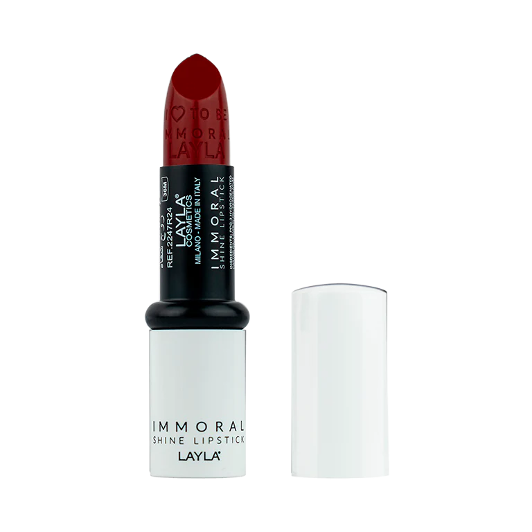 Помада для губ блестящая Immoral Shine Lipstick (2247R24-030, N.30, Royal red, 4 г)