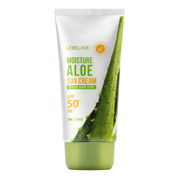 Солнцезащитный увлажняющий крем SPF50+ Moisture Aloe Sun Cream (Lebelage)