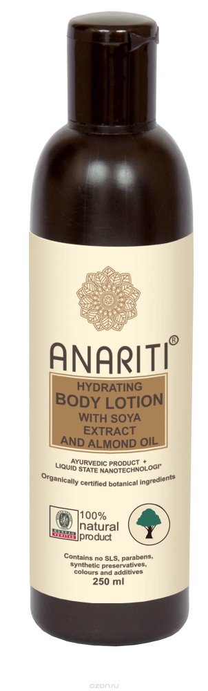 Увлажняющий лосьон для тела с экстрактом сои Anariti