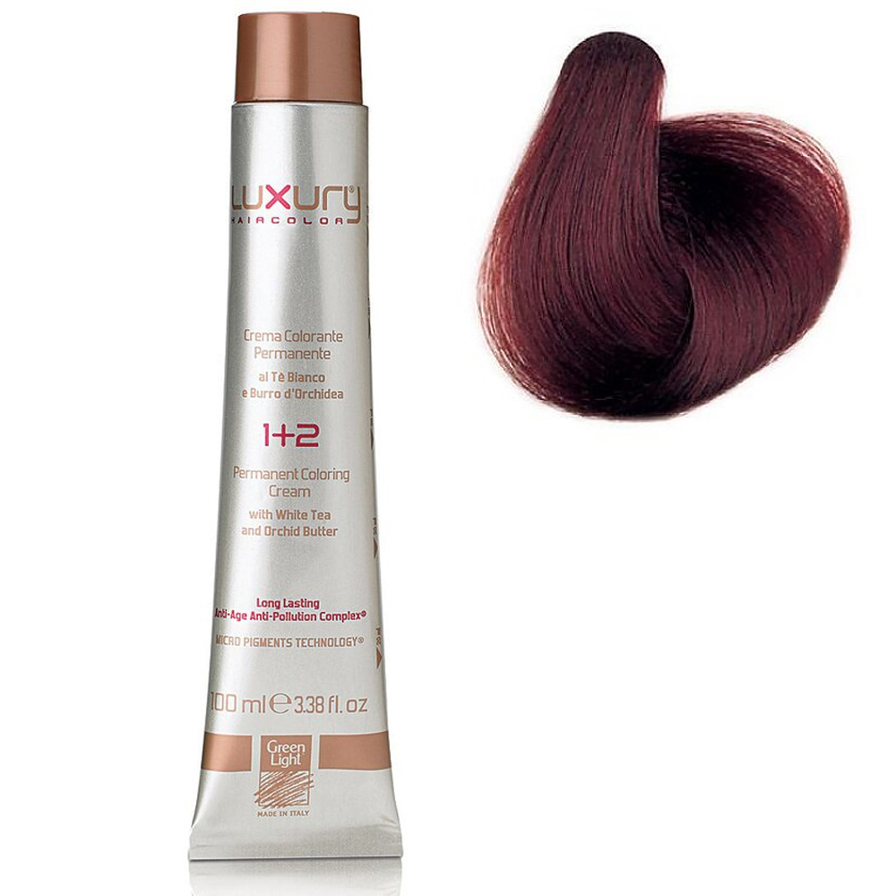 Стойкая крем-краска Темный маханговый блондин 65 Luxury Hair Color Dark Mahogany Blond 65 945₽