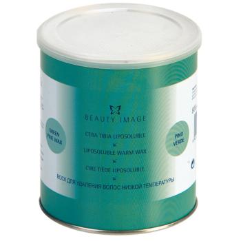 Баночка с воском - зеленый - с экстрактом водорослей Beauty Image 800 мл