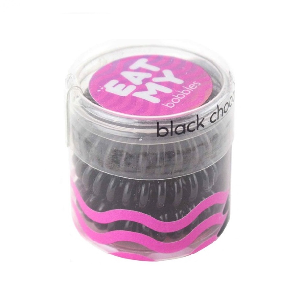 Резинки для волос Black chocolate - Чёрный шоколад (мини-упаковка)