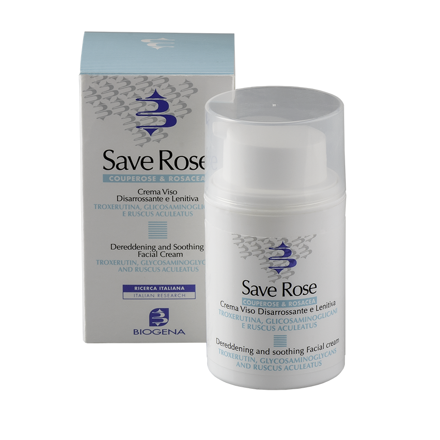 Дневной крем для кожи с куперозом Biogena Save Rose rose prick
