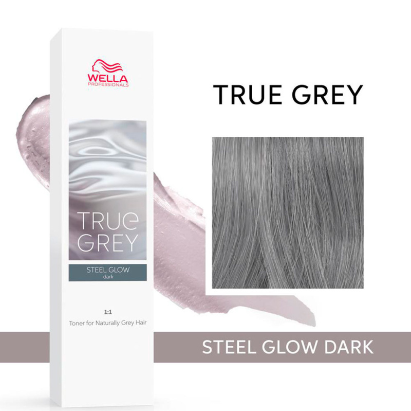 Тонер для натуральных седых волос True Grey (2922, 05, Steel Glow Dark, 60 мл) ergomotion 450 grey