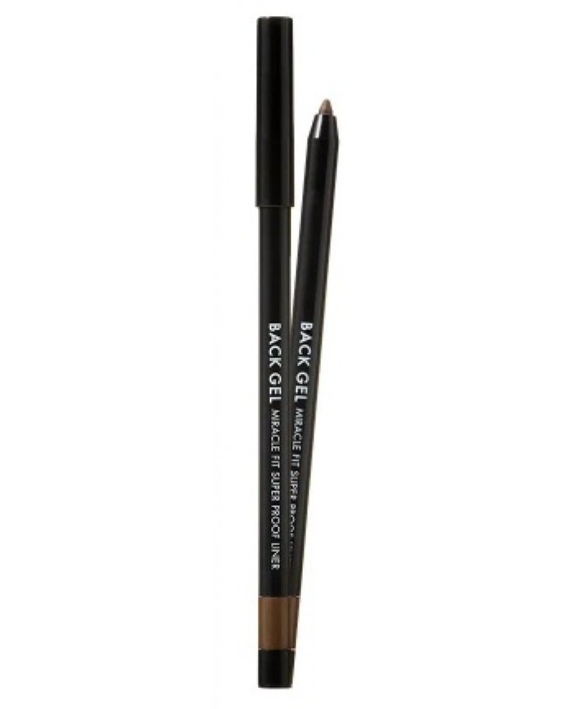 Суперстойкая подводка для глаз Back Gel Miracle Fit Super Proof Liner  (TM00000460, 01, черный, 0,5 г)