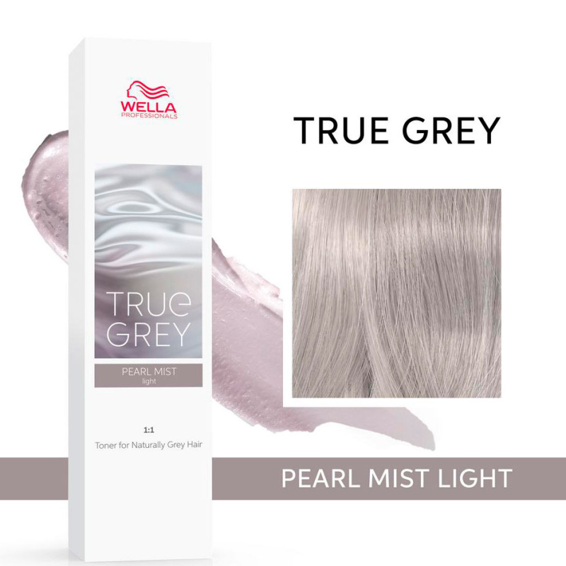 Тонер для натуральных седых волос True Grey (2861, 04, Pearl Mist Light, 60 мл) краска для волос nature kb00532 5 32 botanique light golden pearl brown 60 мл