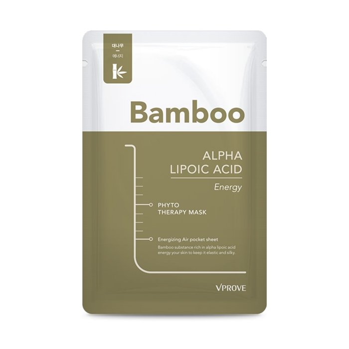 Витаминная тканевая маска для лица с бамбуком Phyto Therapy Mask Sheet Alpha Lipoic Acid Energy