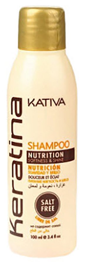 Укрепляющий шампунь с кератином для всех типов волос Kativa Keratina