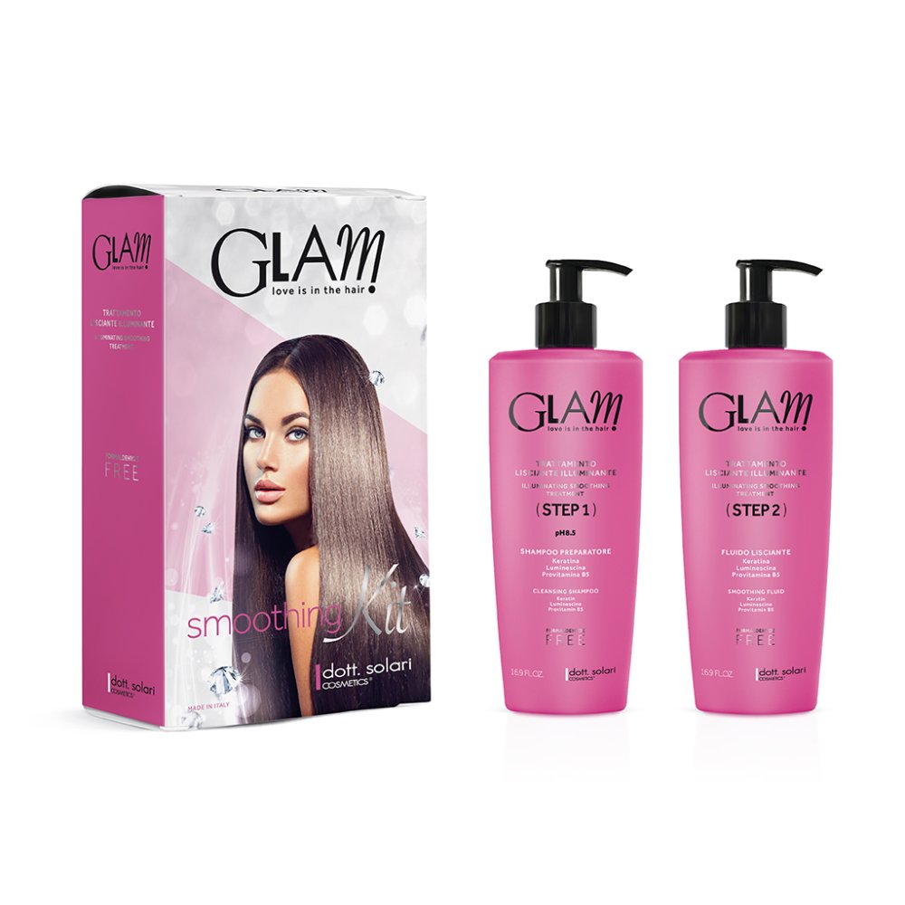 Набор для разглаживания волос Glam Smoothing Treatment Kit флюид разглаживающий glam smoothing treatment ds 619 500 мл