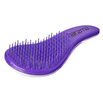Щётка для волос D'tangler с ручкой фиолетовая большая (Harizma)