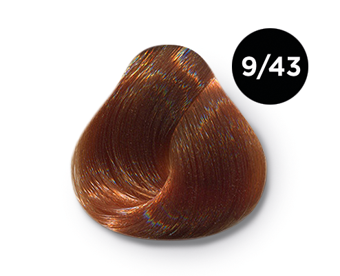 Перманентная крем-краска для волос Ollin Color (770846, 9/43, блондин медно-золотистый, 100 мл, Блондин)