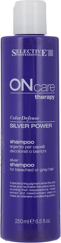 Серебряный шампунь для обесцвеченных и седых волос Silver Power Shampoo