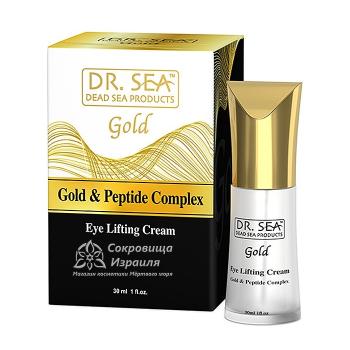Лифтинг крем для кожи вокруг глаз с золотом и пептидным комплексом (Dr. Sea)
