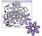 Резинка для волос Invisibobble Nano (Inv_80, 80, мерцающий фиолетовый, 3 шт)