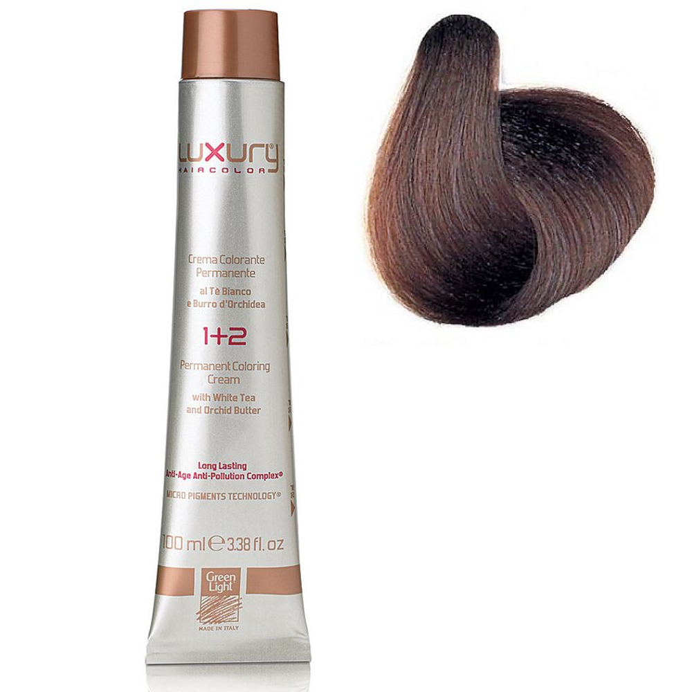 

Стойкая крем-краска Интенсивный золотой блондин 7.33 Luxury Hair Color Intense Golden Blond 7.33