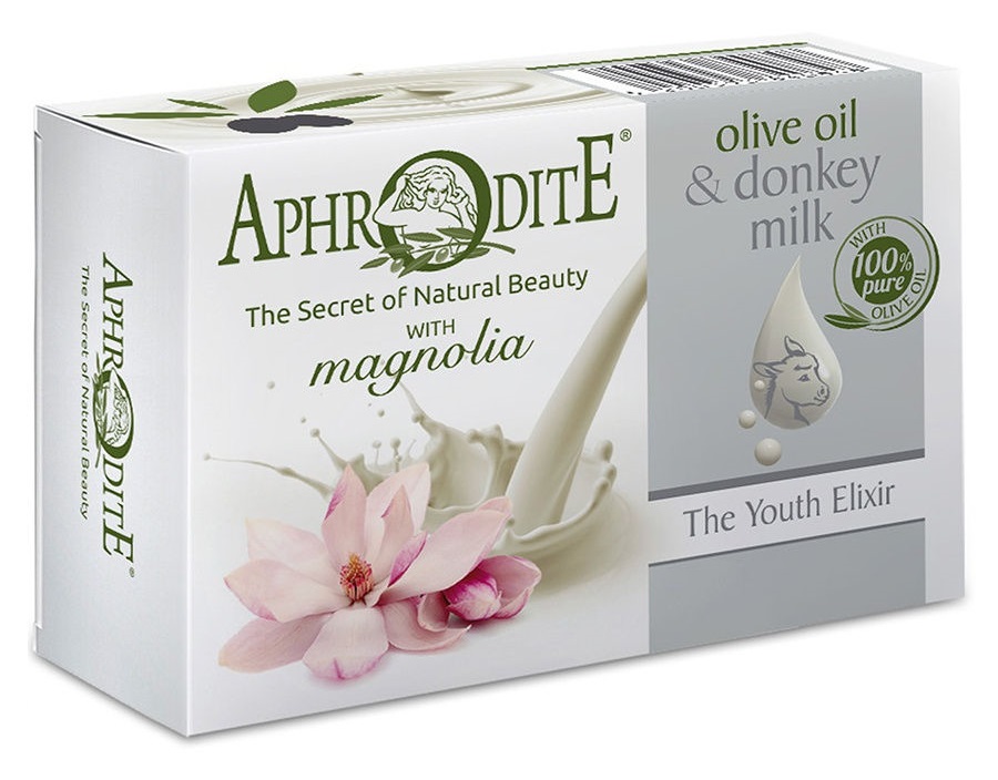 Оливковое мыло Эликсир молодости с молоком ослиц и ароматом магнолии