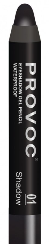 Тени-карандаш водостойкие Eyeshadow Pencil (PVEP01, 1, черный матовый, 1 шт)