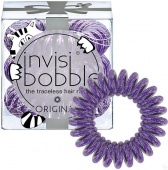 Резинка-браслет для волос Original (Inv_35, 35, мерцающий фиолетовый, 3 шт)