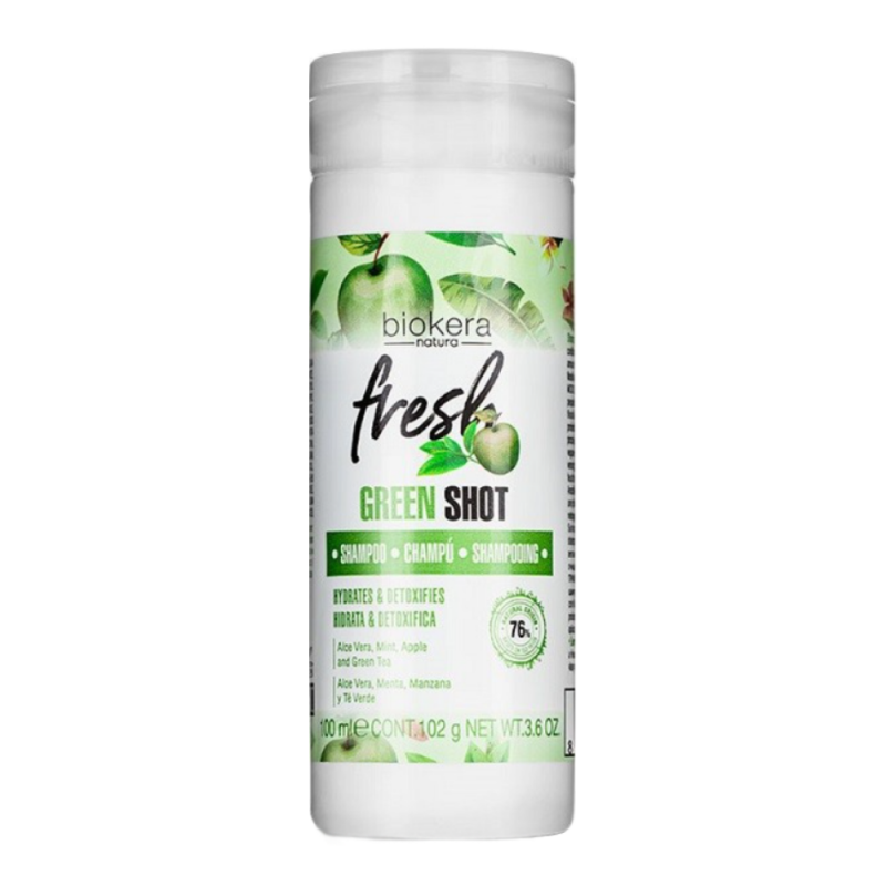 Шампунь для волос Biokera Fresh Green Shot (3551, 100 мл) шампунь для волос biokera fresh green shot 1734 1000 мл