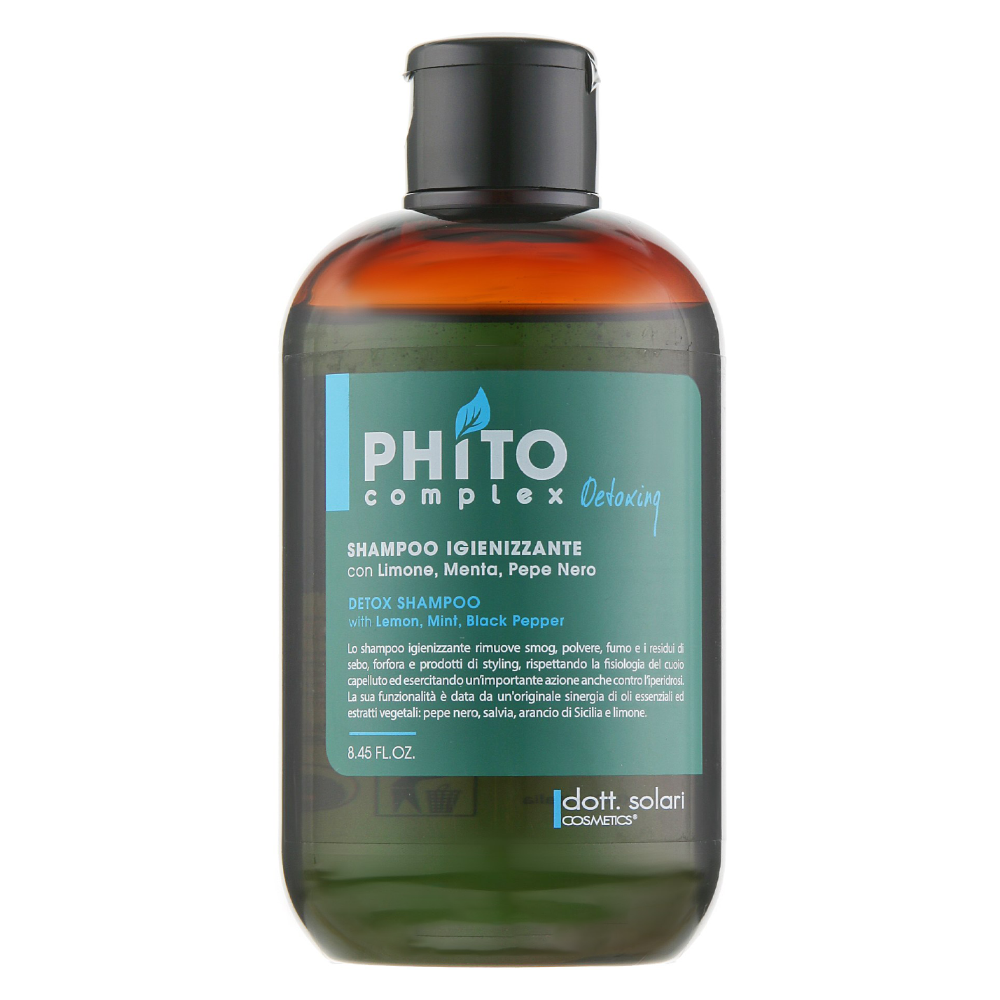 Шампунь-детокс для очищения волос и восстановления баланса кожи головы Phitocomplex Detox (DS_051, 250 мл) напиток дренажный детокс detox slim effect экстракт лимонника апельсин 32 порции