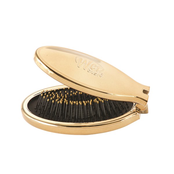 Раскладная мини-щетка для спутанных волос Wet Brush Mini Pop Fold - Gold
