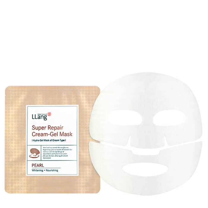 Восстанавливающая гидрогелевая маска с коллагеном Llang Super Repair Cream-gel Mask  - Pig Collagen