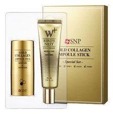 Набор для ухода за кожей лица SNP Gold Collagen Ampoule Stick Promotional Set 