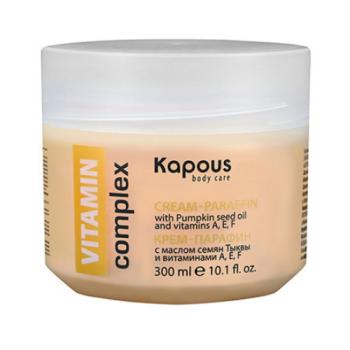 Крем-парафин Vitamin complex с маслом семян Тыквы и витаминами A, E, F Kapous 300 мл