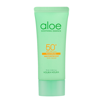 Солнцезащитный крем с алоэ Aloe Waterproof Sun Cream SPF 50+ PA ++++ Holika Holika 70 мл