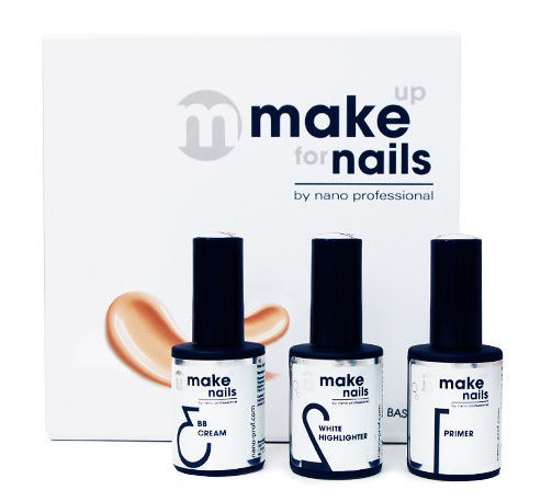 Набор гелей Make Up For Nails Basic Set silvana тени для век make up studio