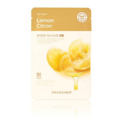 Маска для лица с экстрактом лемона Real Nature Mask Sheet Lemon 2017