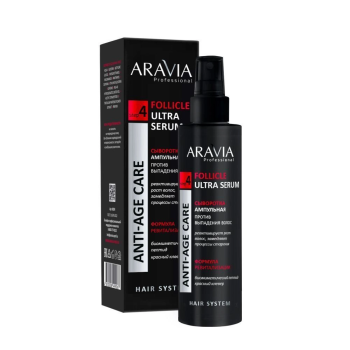 Сыворотка ампульная против выпадения волос Follicle Ultra Serum (Aravia)
