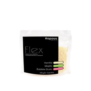 Полимерный воск в гранулах с ароматом Ванили Flex ***Kapous Депиляция 500 г