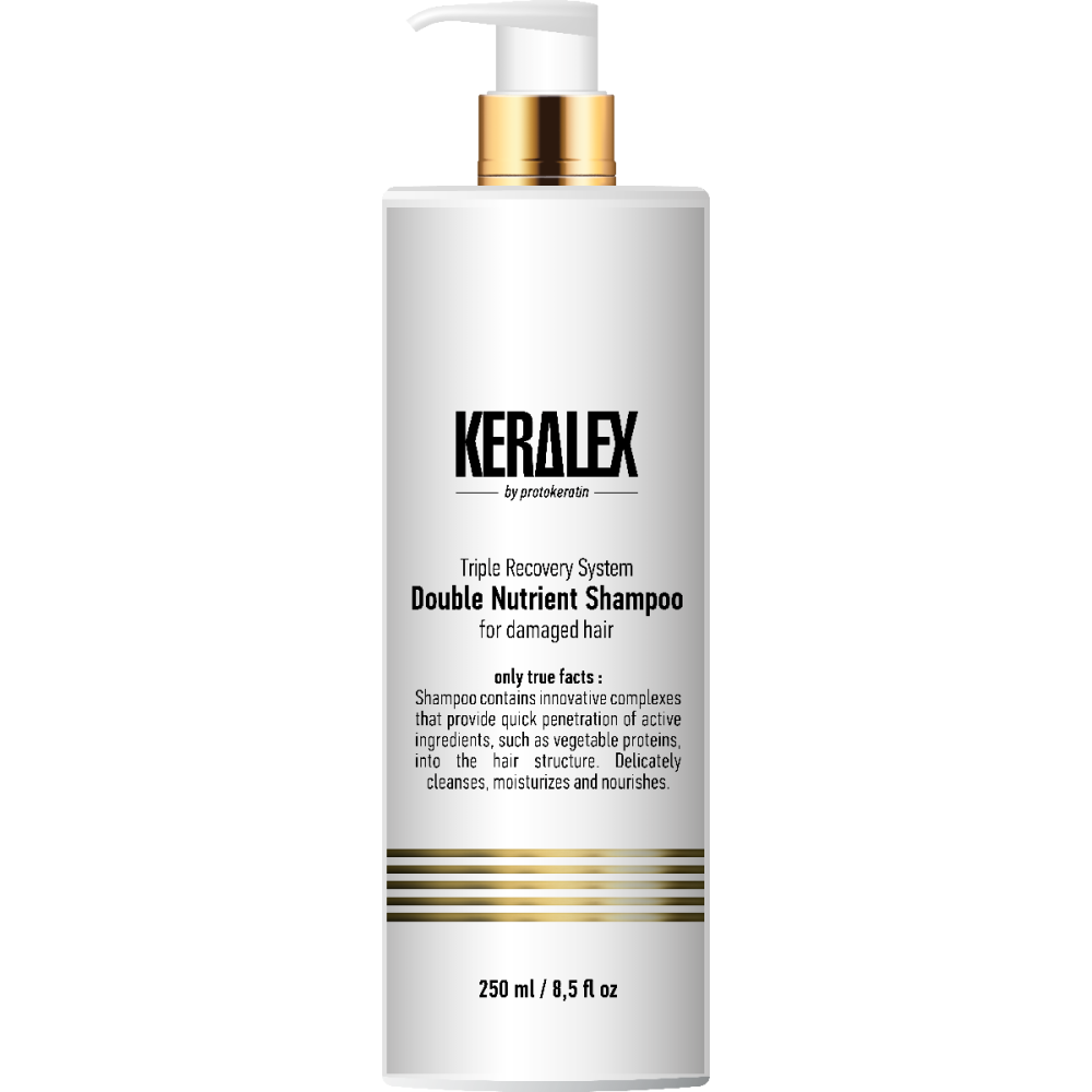Шампунь дуо-питание высокоинтенсивный Keralex Double Nutrient Shampoo (ПК1108, 250 мл) шампунь питание и блеск day by day nutrishine shampoo