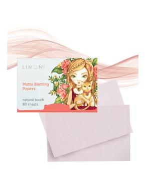 Матирующие салфетки для лица Matte Blotting Papers Pink (Limoni)