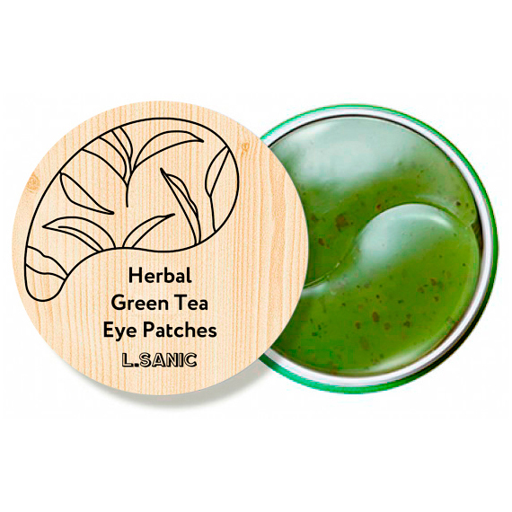Гидрогелевые патчи для глаз с зеленым чаем Herbal Green Tea Hydrogel Eye Patches