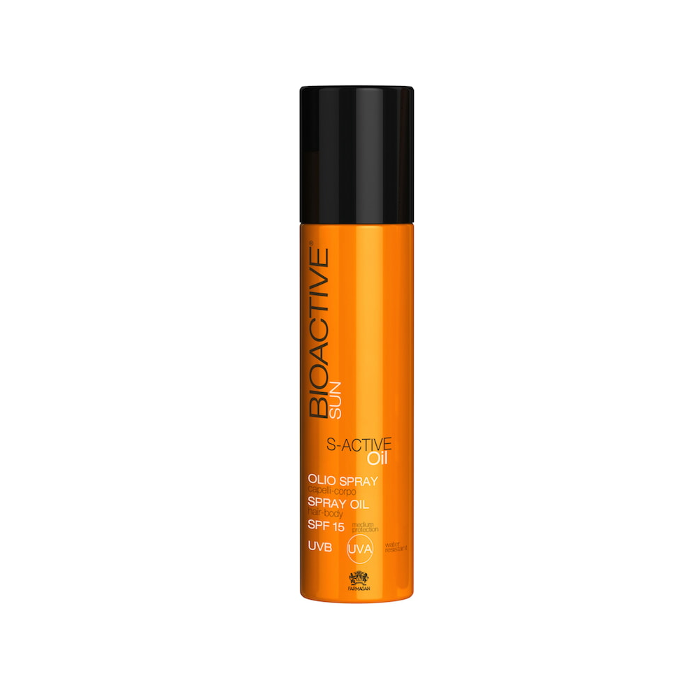 Спрей-масло для волос и тела SPF15 Bioactive Sun S-Active Spray Oil For Body body natur воск профессиональный для тела c ванилью
