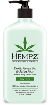 Увлажняющее молочко для тела Зеленый чай и Груша Hempz 500 мл