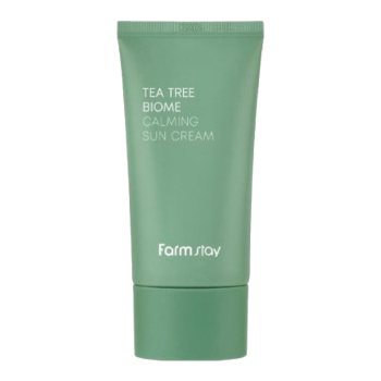 Солнцезащитный крем SPF50+ Tea Tree Biome Calming Sun Cream (FarmStay)