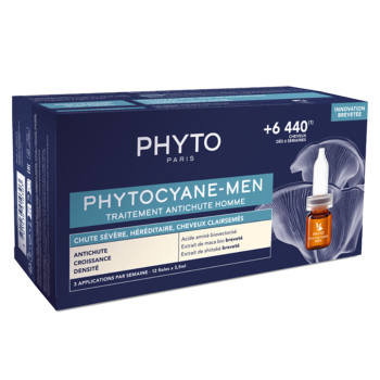 Сыворотка против выпадения волос для мужчин Phytosolba 12*3,5 мл