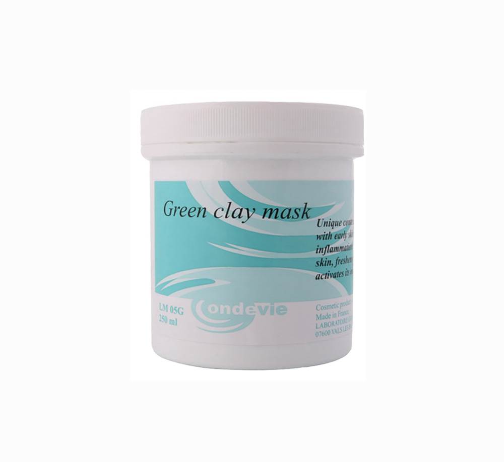Успокаивающая маска-крем  с зеленой глиной для всех типов кожи bioxsine сыворотка форте против интенсивного выпадения для всех типов волос dermagen