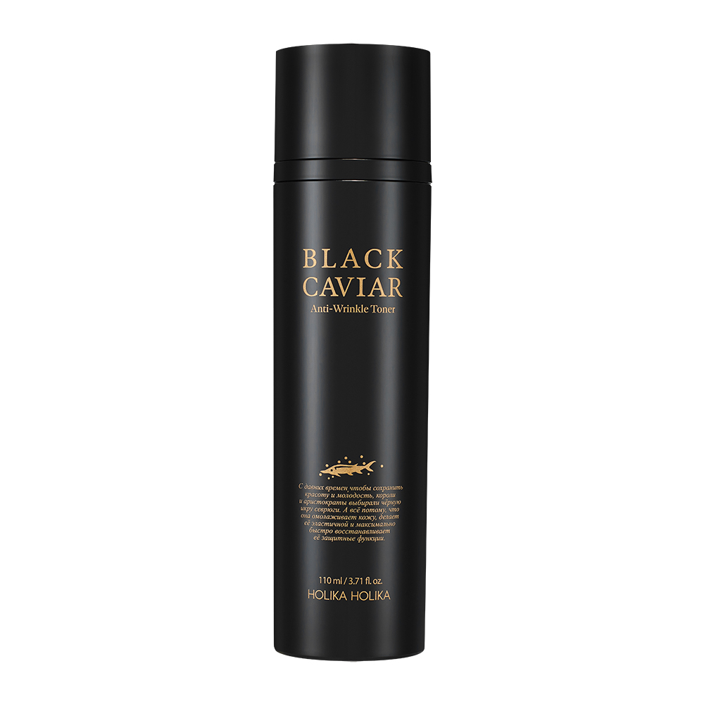 Повышающий упругость кожи тонер для лица с черной икрой Black Caviar Anti-Wrinkle Toner