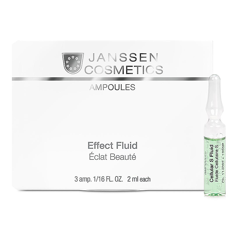 janssen cosmetics ampoules cellular s fluid сыворотка в ампулах для клеточного обновления 7 x 2 мл Сыворотка в ампулах для клеточного обновления Cellular S Fluid (3*2 мл)