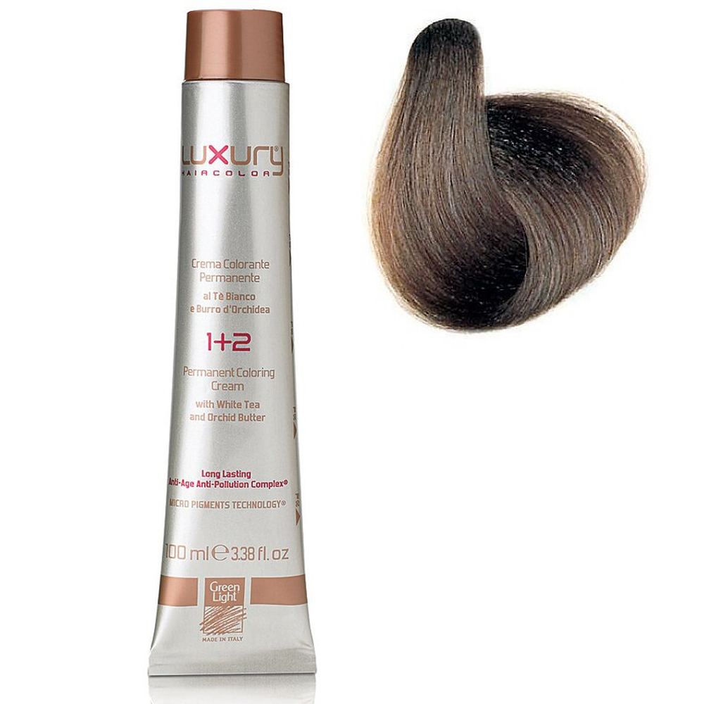 Стойкая крем-краска Пепельный блондин 7.01 Luxury Hair Color Ash Blond 7.01